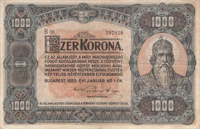 1000 Korona 1920 p.66